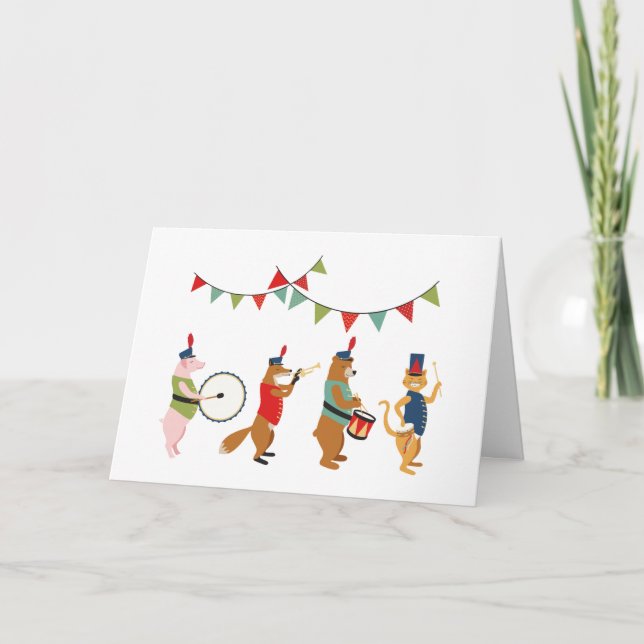 Carte Parade animalière de pompes et Circuma (Devant)