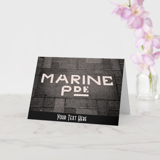 Carte Parade maritime personnalisable, Napier, Nouvelle- (Orchidée)