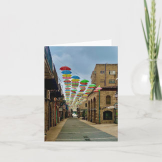 Carte Parapluie arc-en-ciel