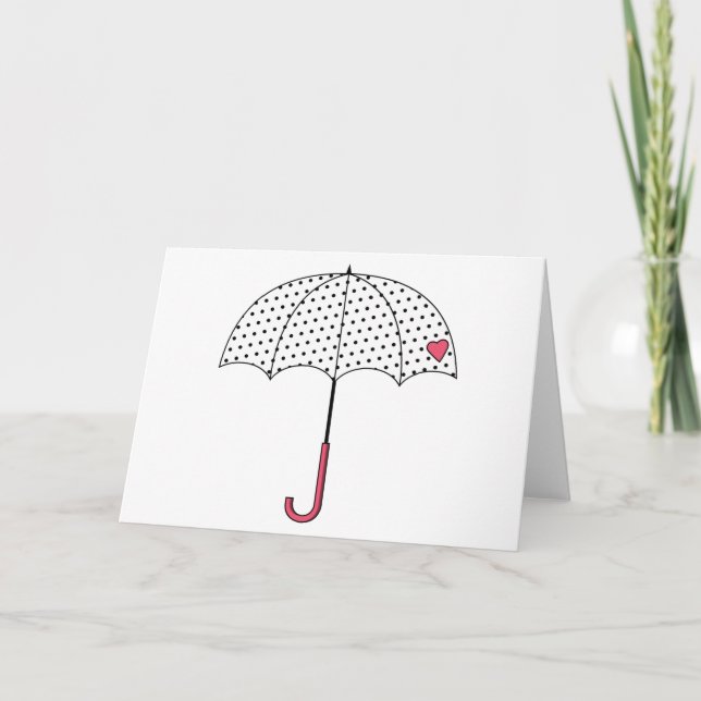 Carte Parapluie d'amour (Devant)