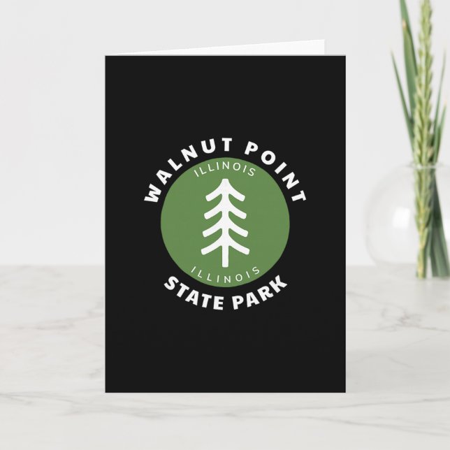Carte Parc d'État de Walnut Point Illinois Il Arbre de l (Devant)