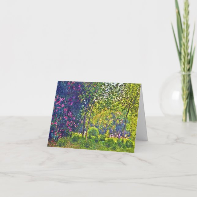 Carte Parc Monceau Claude Monet (Devant)