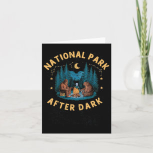 Carte Parc national après la nuit Funny Bigfoot Alien Ca