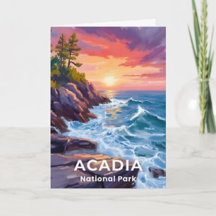 Carte Parc national d'Acadia Otter Cliffs Maine Voyage