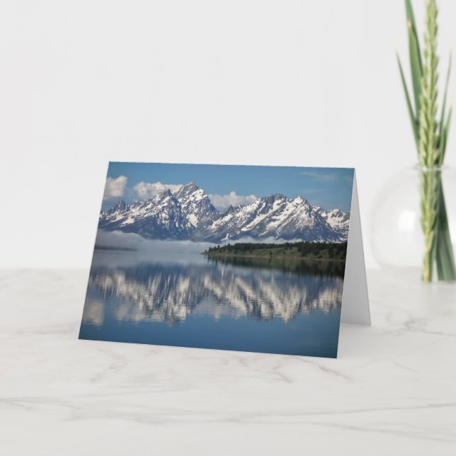 Carte Parc national de Grand Teton - Blanc à l'intérieur (Devant)