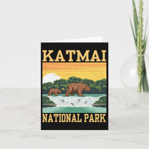Carte Parc national de Katmai Alaska Bear Randonnée exté