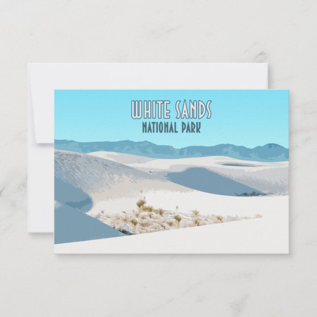 Carte Parc national de White Sands Nouveau Mexique (Devant)