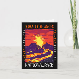 Carte Parc national des volcans d'Hawaii Kilauea Volcano