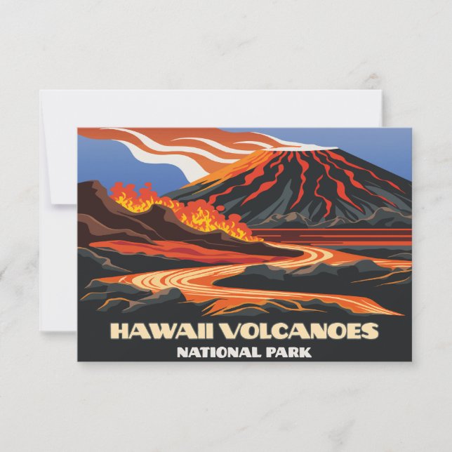 Carte Parc national des volcans d'Hawaii Mauna Loa Vinta (Devant)