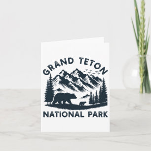 Carte Parc national du Grand Teton Wyoming Bear Randonné