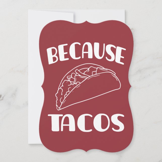 Carte Parce que Tacos (Devant)
