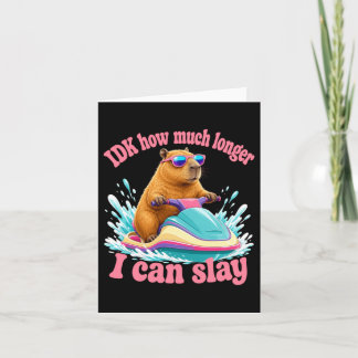 Carte Parcours aquatique capybara chill vibes de slay