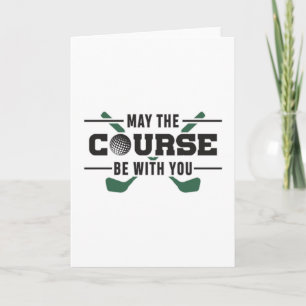 Carte Parcours Soyez Avec Vous Golf Golfer Drôle Cadeau