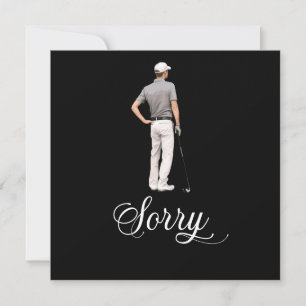Carte Pardon de golf pour votre voiture de condolences p
