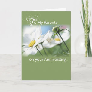 Carte Parents Anniversaire Vert