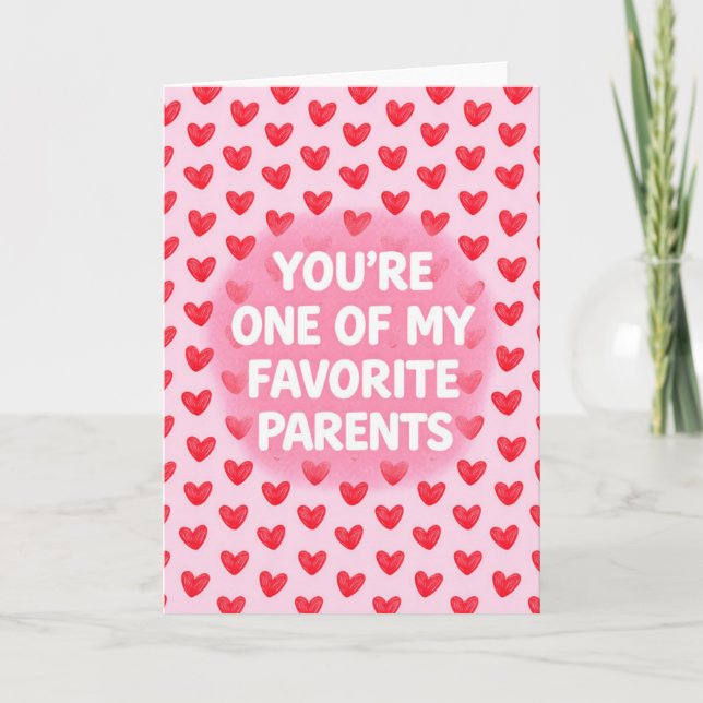 Carte Parents préférés (Devant)