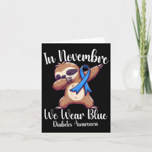 Carte Paresseux Dabbing En Novembre Nous Portons Bleu Di