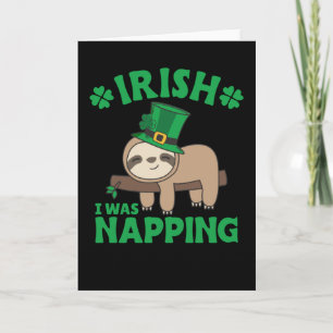 Carte Paresseux Irlande Saint-Patrick Je Quelle sieste C