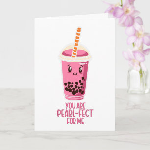 Carte Parfait pour moi boba perle thé boisson kawaii mig