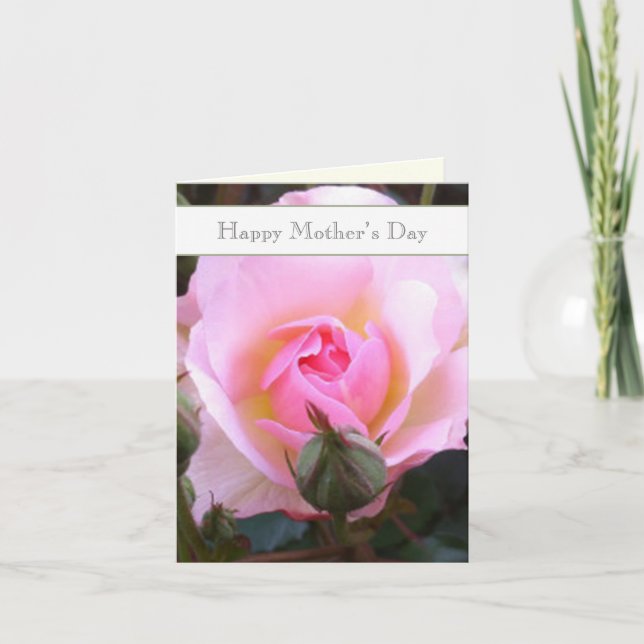 Carte Parfait rose modifiable Rose anglais (Devant)
