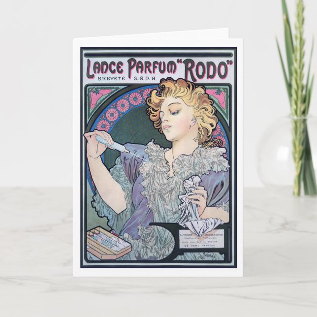 Carte Parfum, Alphonse Mucha (Devant)