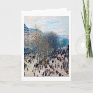 Carte Paris Boulevard, Claude Monet