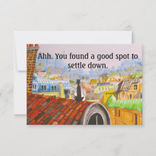 Carte PARIS CAT NOUVELLE MAISON par Slipperywindow