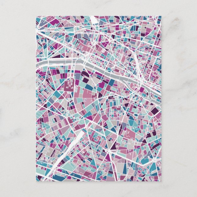 Carte Paris France (Devant)