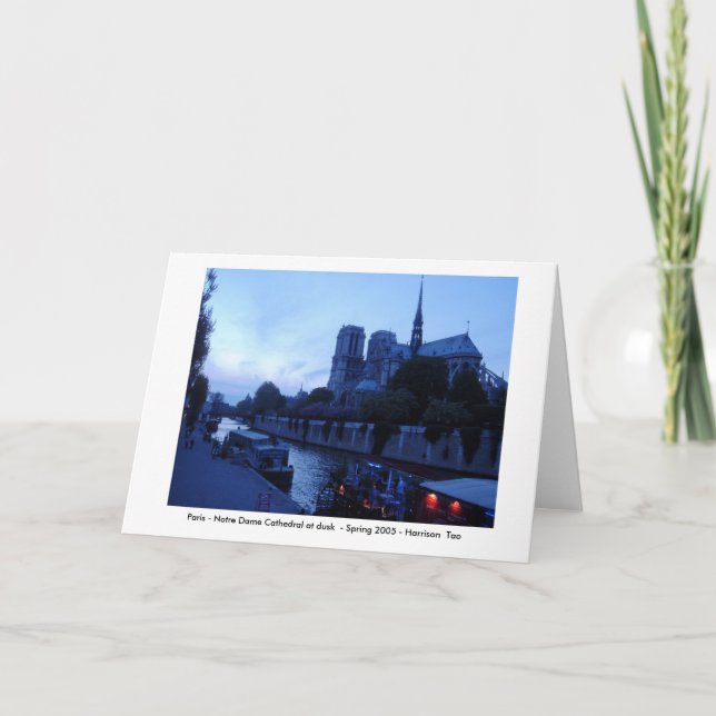 Carte Paris - Notre-Dame de Dusk (Devant)