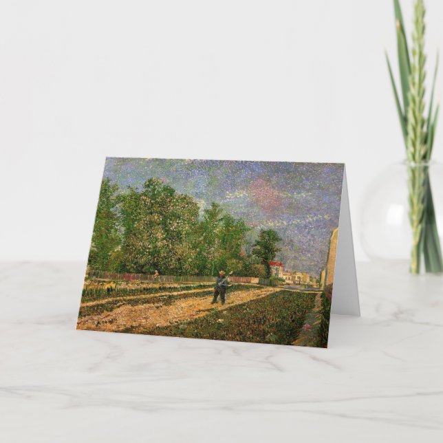Carte Paris Road avec Paysan par Vincent van Gogh (Devant)