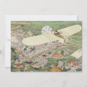 Carte Paris-Rome Monoplane Beaumont Le Gagnant Bleriot