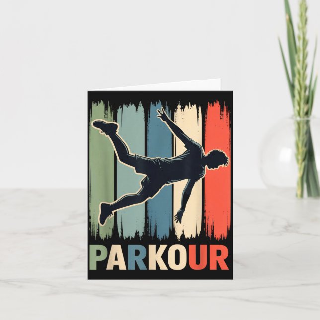 Carte Parkour, Urban Gymnast, Traceur, Runner  (Devant)