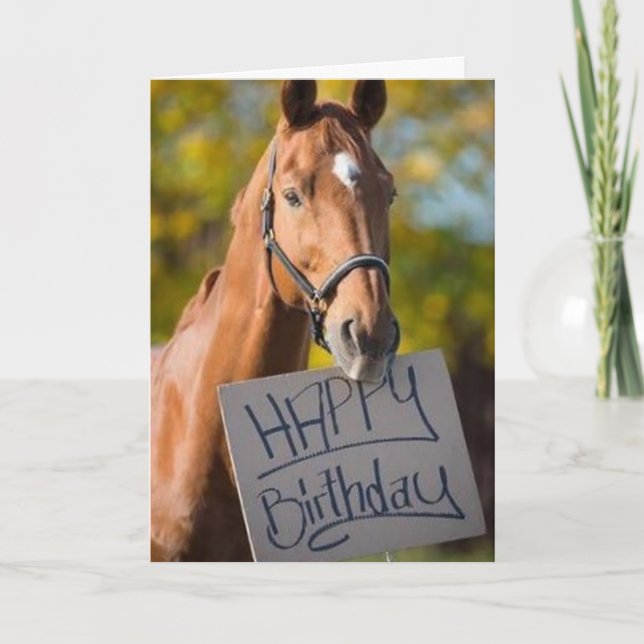 Carte **PARLER DE CHEVAL** SALUER" POUR "40e" ANNIVERSAI (Devant)