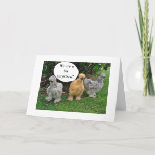 CARTE PARLER DE POULET "FÉLICITER LA RETRAITE" AVEC HUMO