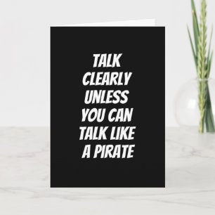 Carte Parlez comme un pirate