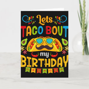 Carte Parlons Taco De Mon Anniversaire Né Le Cinco De Ma