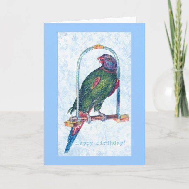 Carte Parrot d'anniversaire (Devant)