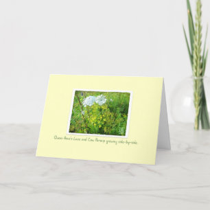 Carte Parsnip de dentelle et vache Queen Anne sur 