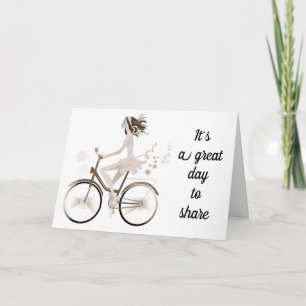 CARTE **PARTAGER UN ANNIVERSAIRE AVEC VOUS** FILLE D'ANN