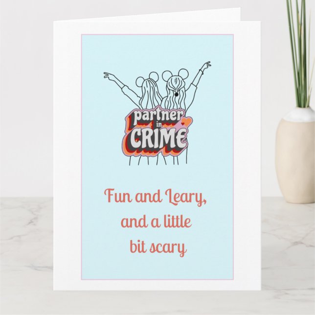 Carte Partenaires dans le crime, Bestie Funny Galantine (Devant)