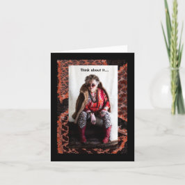 Carte Participation ou engagement comme le jambon et la 