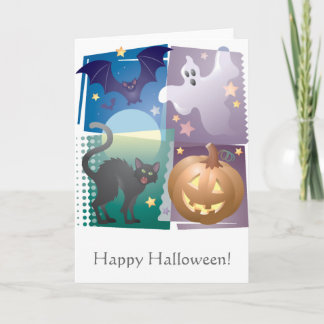 Carte Partie à quatre de Halloween