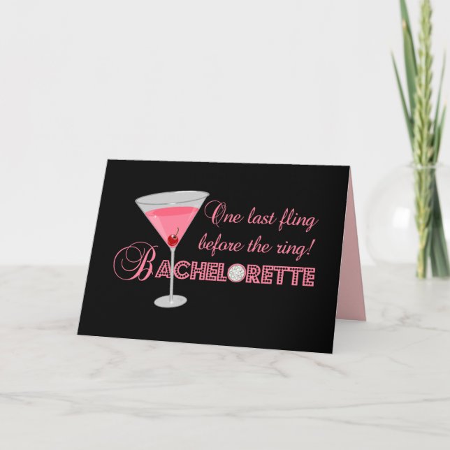 Carte Partie de Bachelorette (Devant)