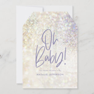 Carte Parties scintillant brillant classe oh bébé! douch