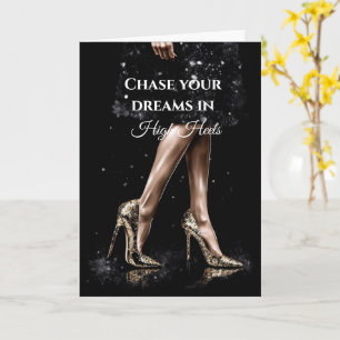 Carte Parties scintillant chaussures étincelantes talons