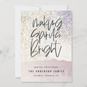 Carte Parties scintillant classe faire des esprits brill