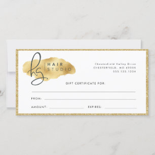 Carte Parties scintillant d'or Swash Bougie Boutique Sal