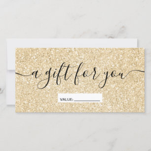 Carte Parties scintillant dorée moderne scintille chic c