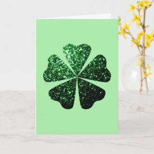 Carte Parties scintillant vert foncé scintille Shamrock 