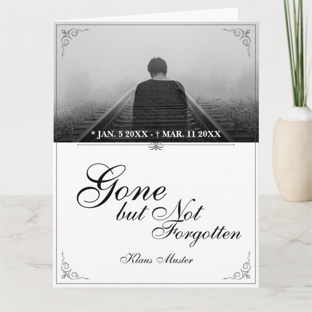 Carte Partis mais pas oubliés - Classique (Devant)